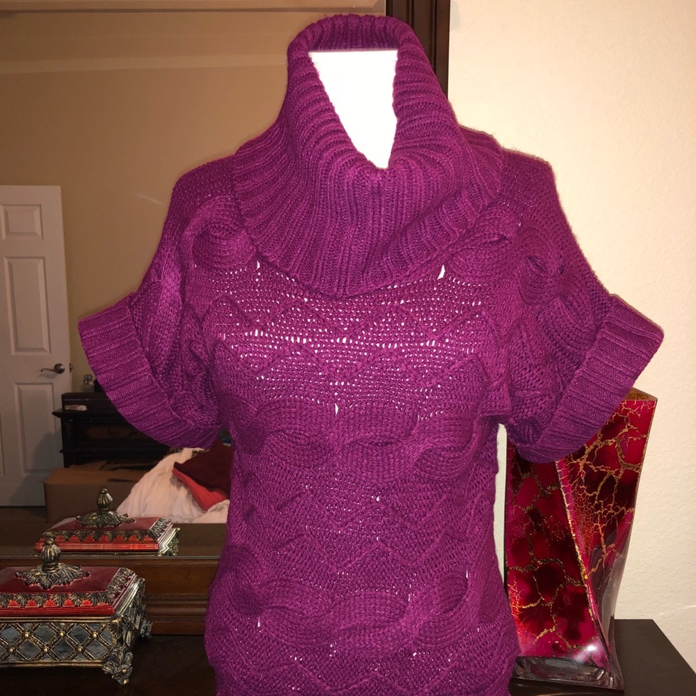 💜Rue21 Magenta Cowl Neck Sweater💜